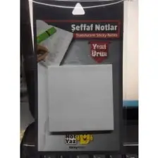 Notyaz Şeffaf Not Kağıdı Ebat 75X75 mm 50 Yaprak