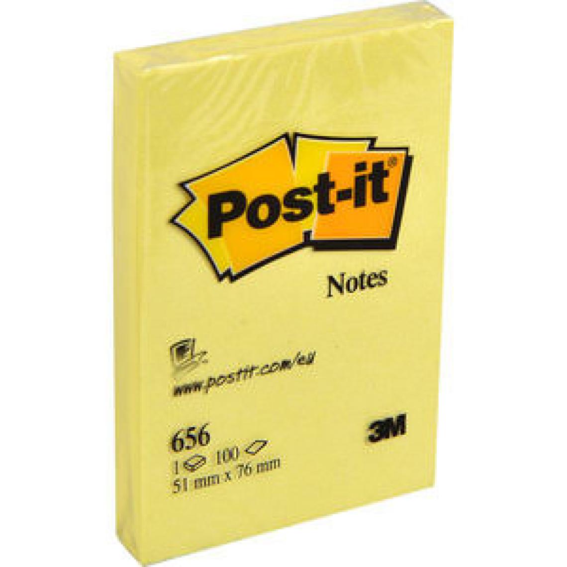 Post-It 100 Yaprak Not Sarı 51X76 mm 656