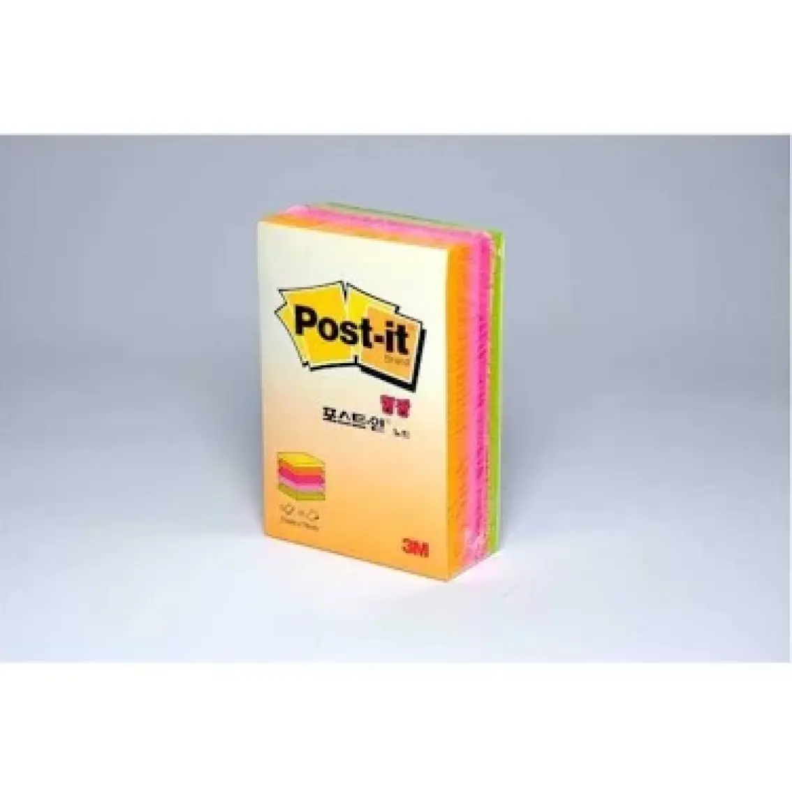 Post-it® Küp Not, Neon Renkler, 225 yaprak, 51mm76mm
