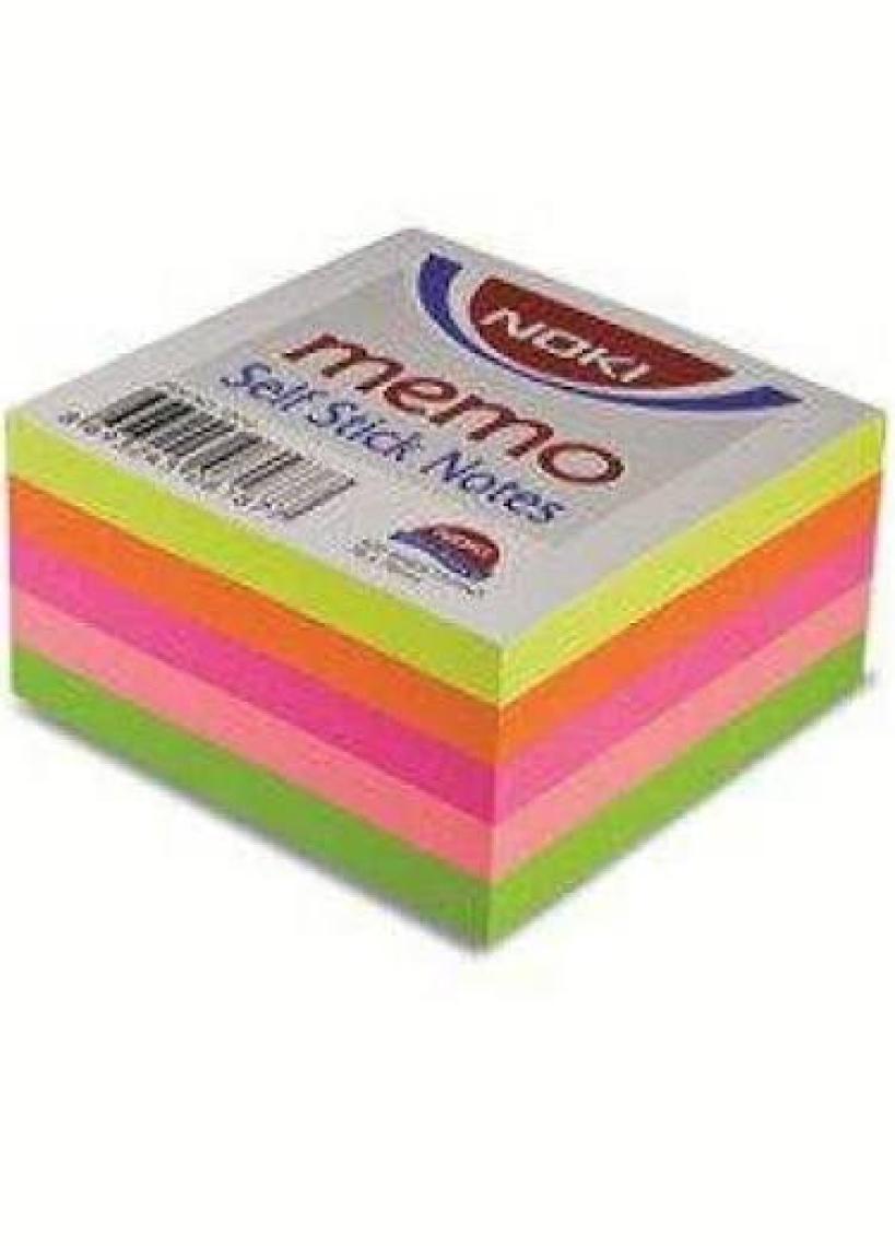 Noki Memo Neon Küp Yapışkanlı Not Kağıdı 250 Yaprak 50 x 50 mm