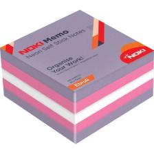 Noki Memo 75X75 Neon Yapışkanlı Küp Blok 450 Sf Ebruli