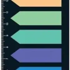 Tahtakalehobi Kraf Index Film (Pp) 12X44 mm Ok Şekilli 10 Renk x 20 Yp 51245