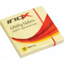 İnox 75X75 Yapışkanlı Not Kağıdı Sarı 100 Yp