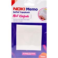 Noki Memo 75X75 Şeffaf Yapışkanlı Not Kağıdı 50 Yaprak (12300)
