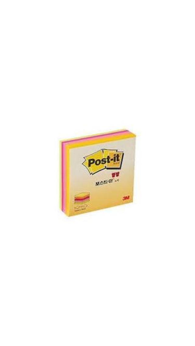 Post-it® Küp Not, Neon Renkler, 225 yaprak, 76mm76mm