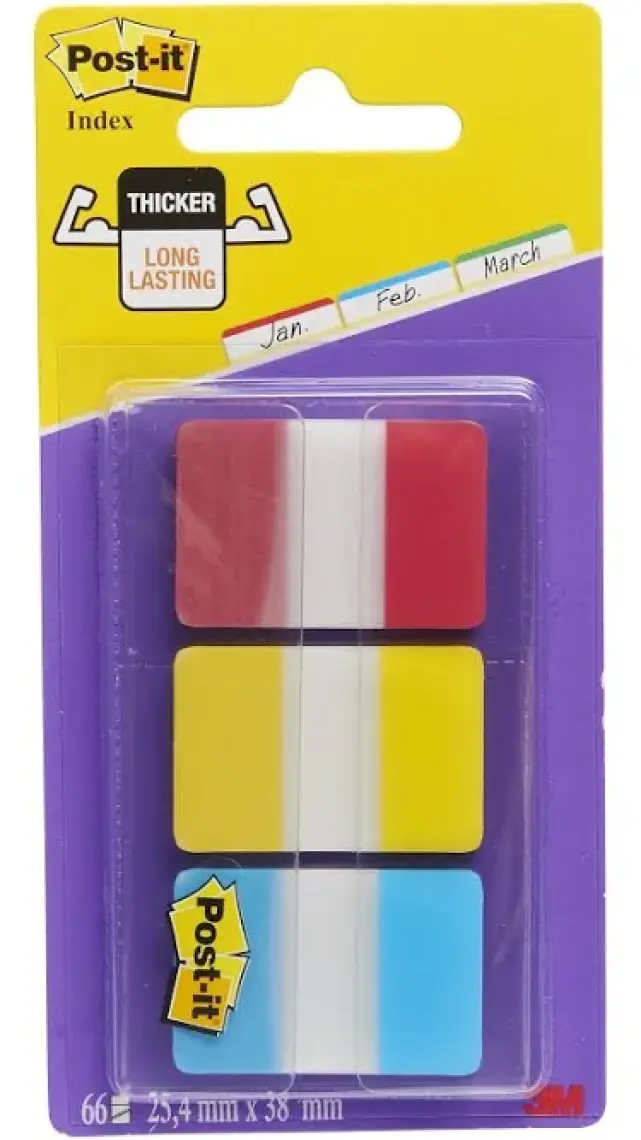 Post-It Index Separatör 3 Renk X 22 Adet 686-Ryb