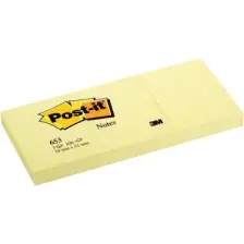 3M Post-It 653 Yapışkanlı Not Kağıdı 100 Yaprak 38 x 51 cm Sarı 12'li