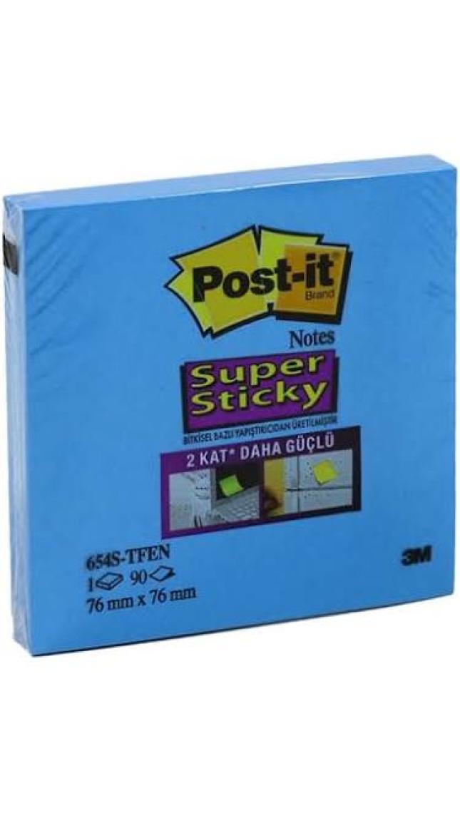 Post-İt 654-S Tfen Super Sticky Not 90 Yaprak 76 x 76 mm