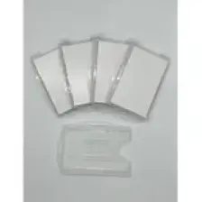 5 Adet Şeffaf Çift Hazneli Çift Taraflı Yatay ve Dikey Kartlık