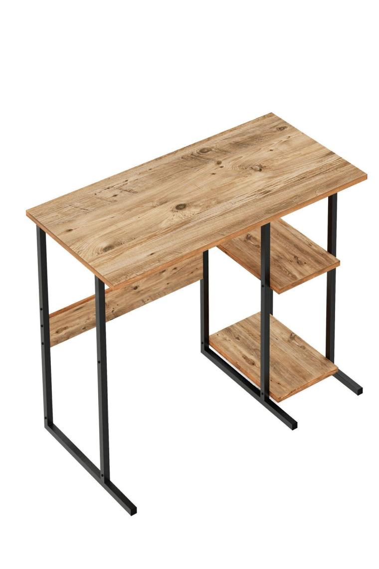 Msr2 Metal Ayaklı Bilgisayar Çalışma Masası- Çam