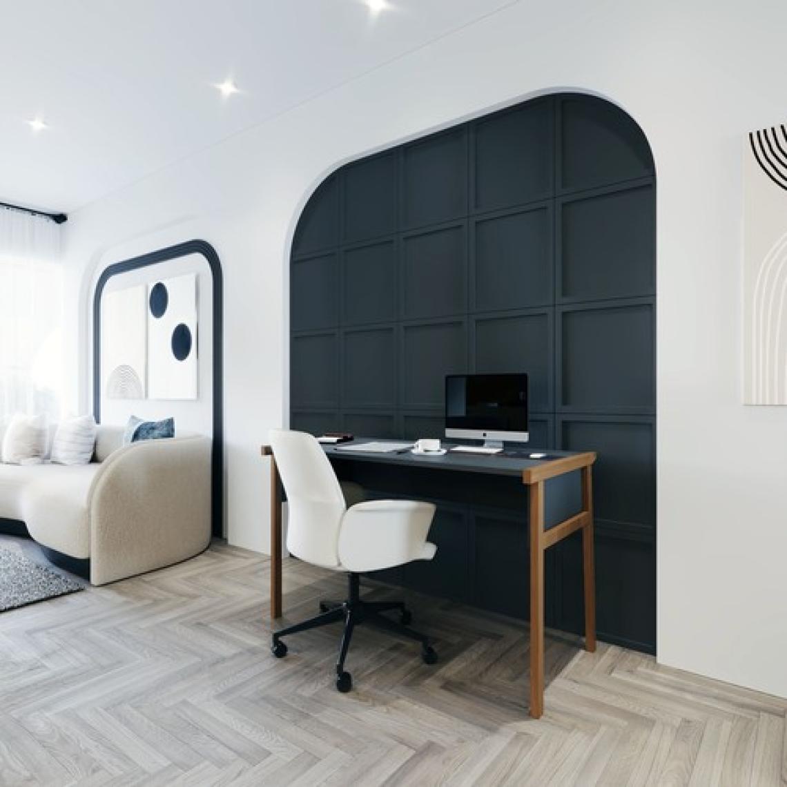 Lagomood Zenith Çalışma Masası 120cm Antrasit Ceviz