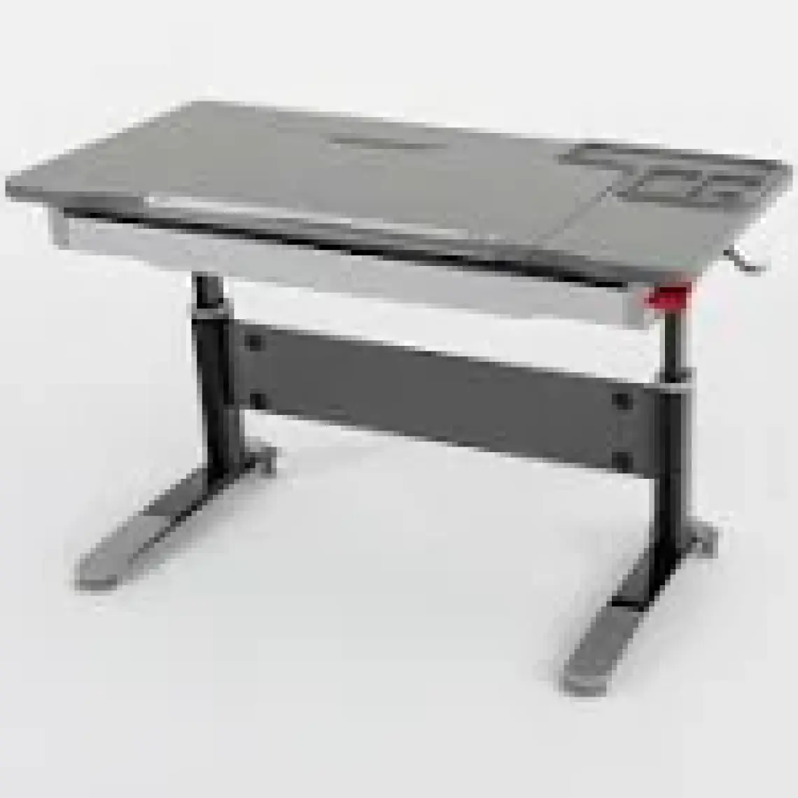 Creo Mobili Ofis Çalışanlarına Uygun Çekmeceli Çalışma Masası - 120x75 Cm, Antrasit/Gri - Sirius Basic