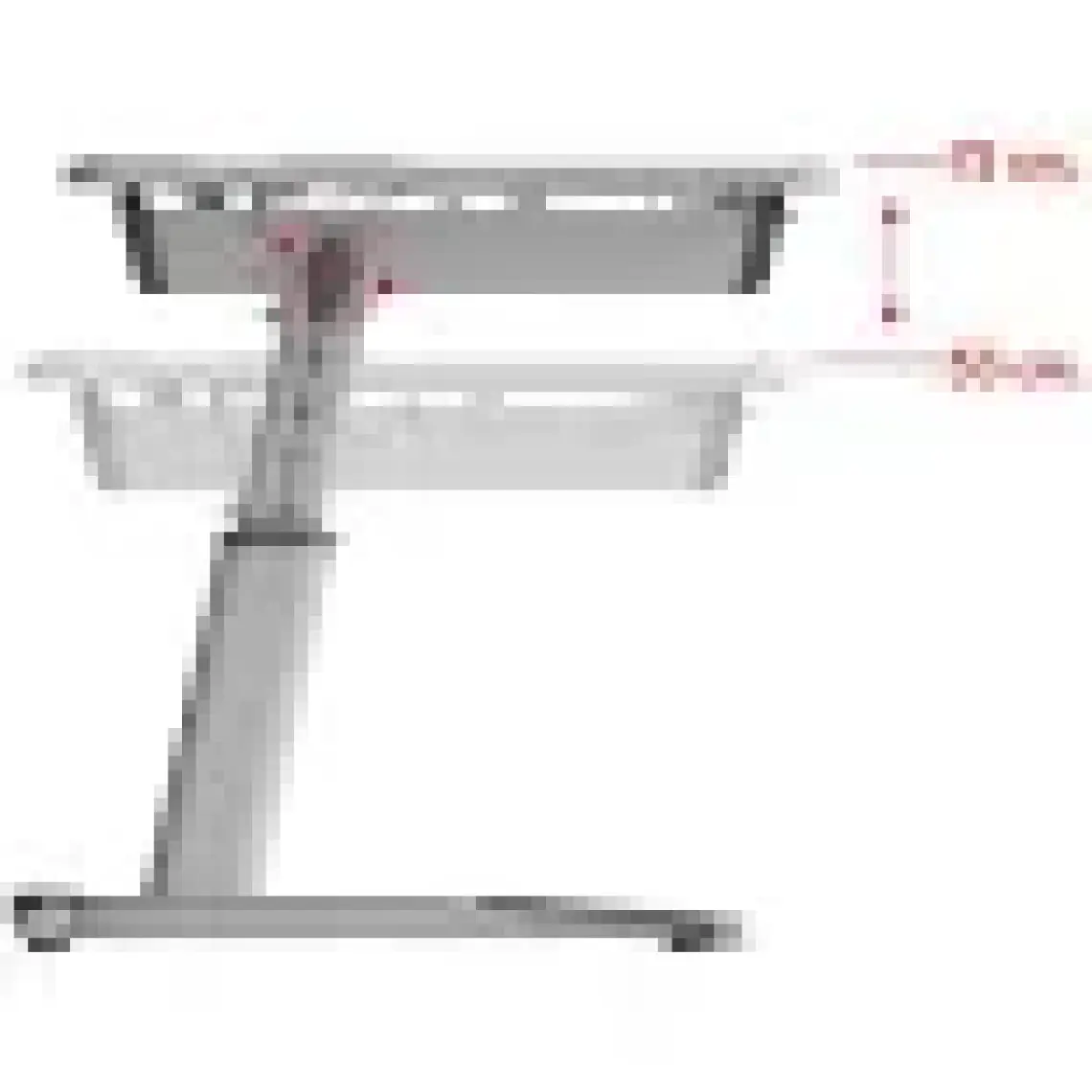 Creo Mobili Ofis Çalışanlarına Uygun Çekmeceli Çalışma Masası - 120x75 Cm, Antrasit/Gri - Sirius Basic