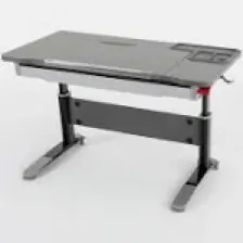 Creo Mobili Ofis Çalışanlarına Uygun Çekmeceli Çalışma Masası - 120x75 Cm, Antrasit/Gri - Sirius Basic