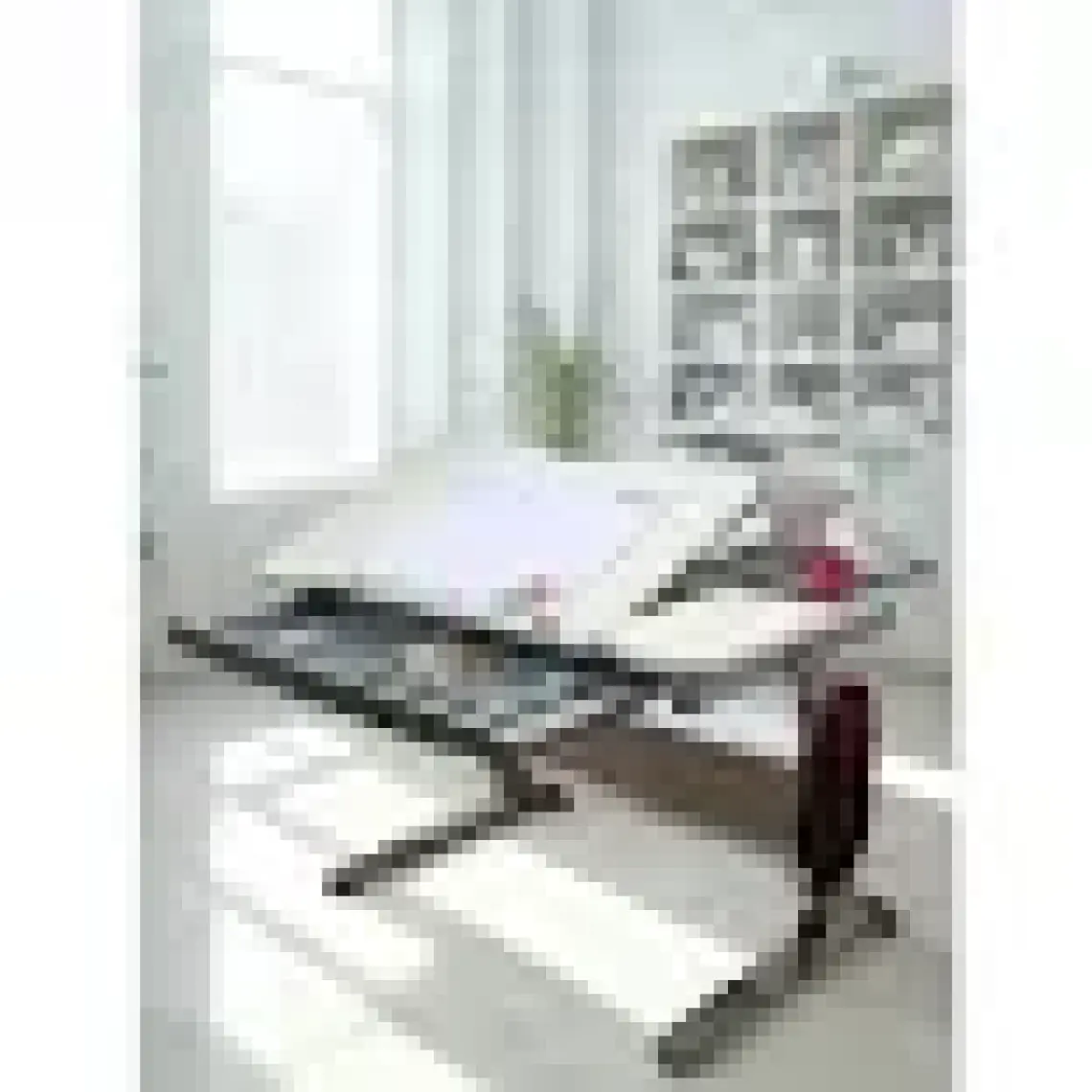 Creo Mobili Yükseklik ve Eğim Ayarlı, Çekmeceli, Sirius Basic Çalışma Masası 120x75 cm, Beyaz/Gri