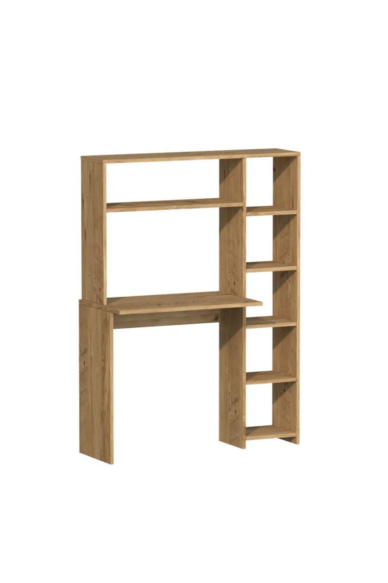 Tanmob Çalışma Masası Raflı Kitaplıklı Çam - CLM0302