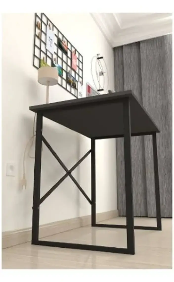 Bofigo 60X90 cm Çalışma Masası Bilgisayar Masası Ofis Ders Yemek Masası Antrasit