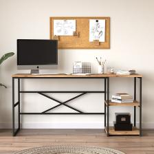 Yurudesign Voyage Metal Çalışma Masası Raflı 160CM VG28-A Çam