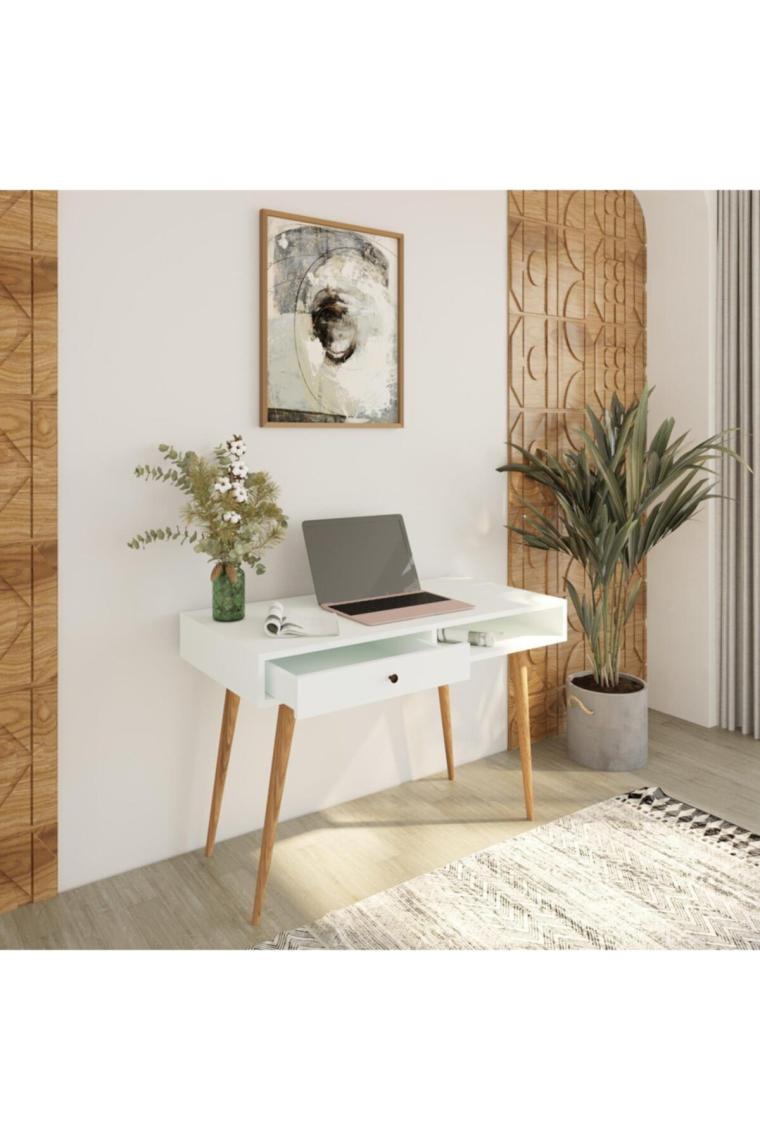 Bimossa S5110 Janus Çalışma Masası Çekmeceli Beyaz