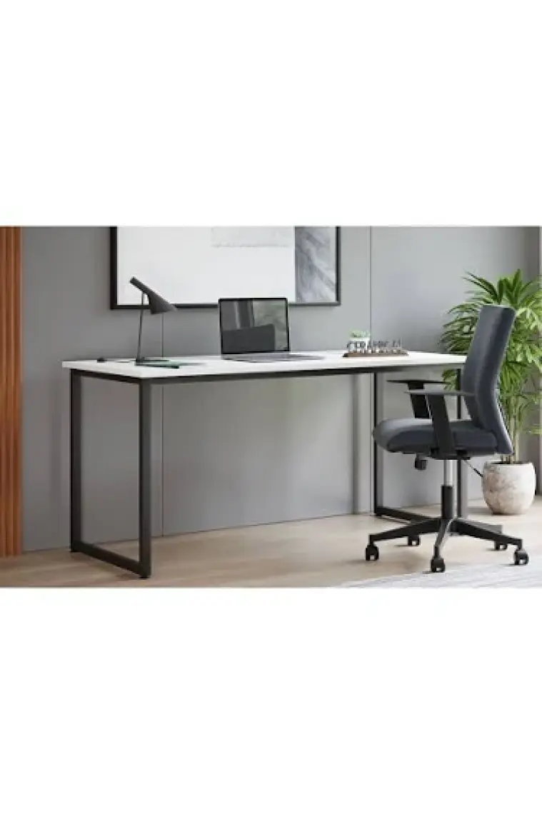 Ceramical MS1 Metal Ayaklı Çalışma Masası - 140cm - Beyaz