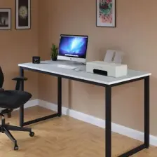 Ceramical MS1 Metal Ayaklı Çalışma Masası - 140cm - Beyaz