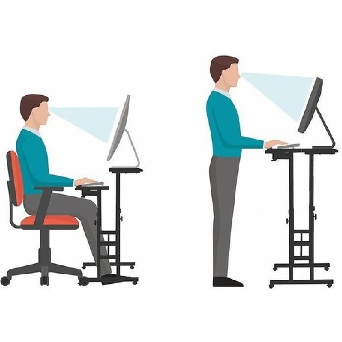 servetavcı Yükseklik Ayarlı Bilgisayar/laptop ve Çalışma Masası - Atlantik Çam 80X60 (Tekerli ve Kasalıklı)