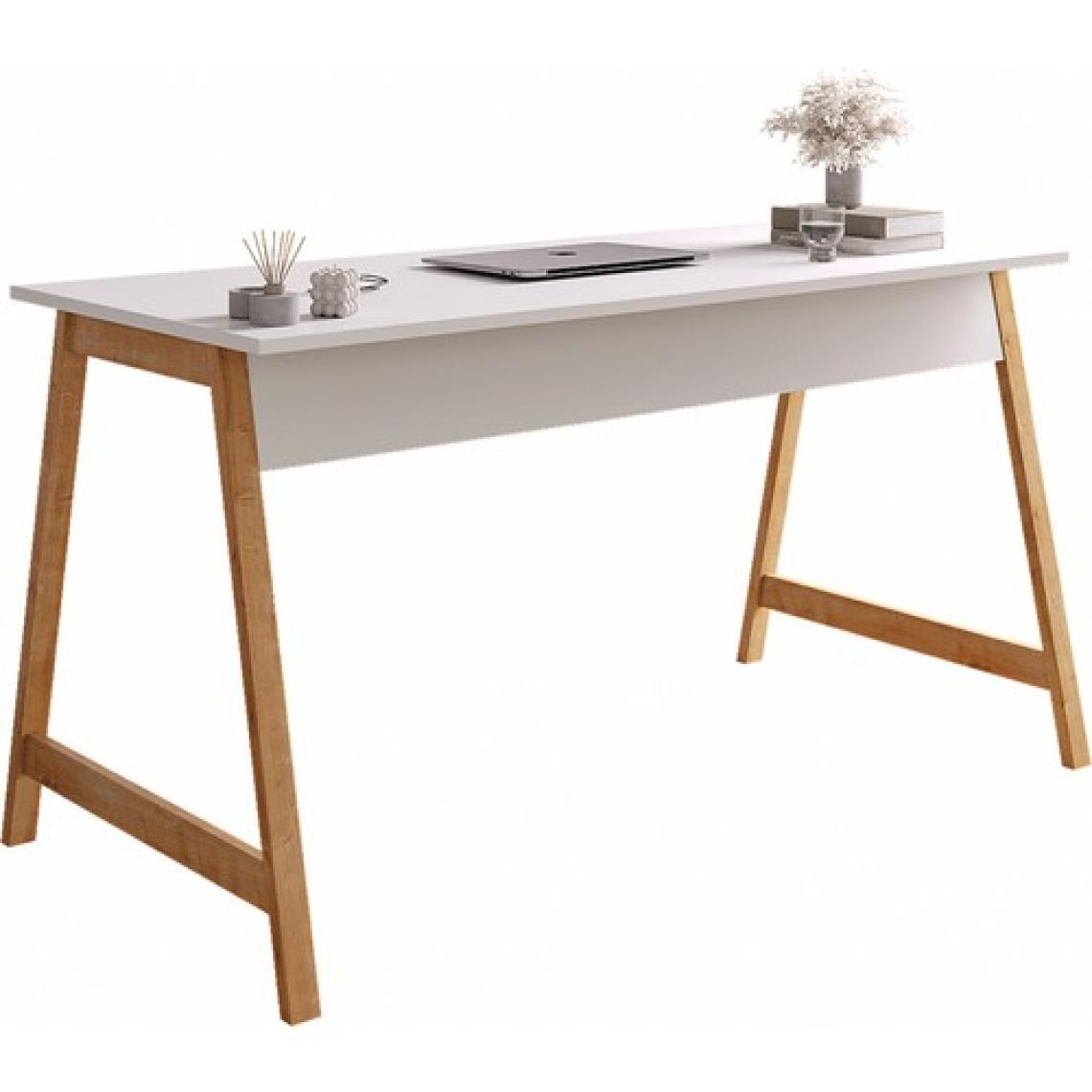 Lagomood Denge Çalışma Masası 120  cm  Beyaz Meşe