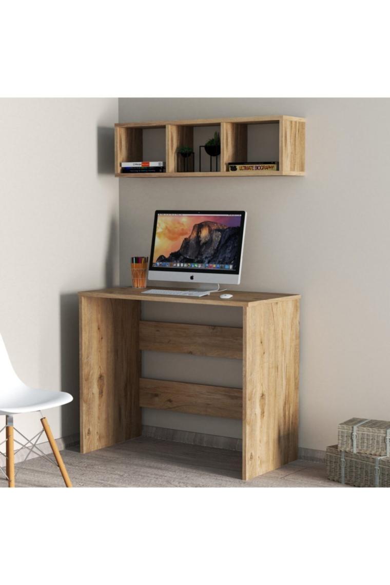 Çalışma Masası Raflı Çam - Clm0202