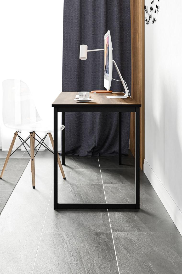 Ceramical MS1 Metal Ayaklı Çalışma Masası - 140cm - Ceviz