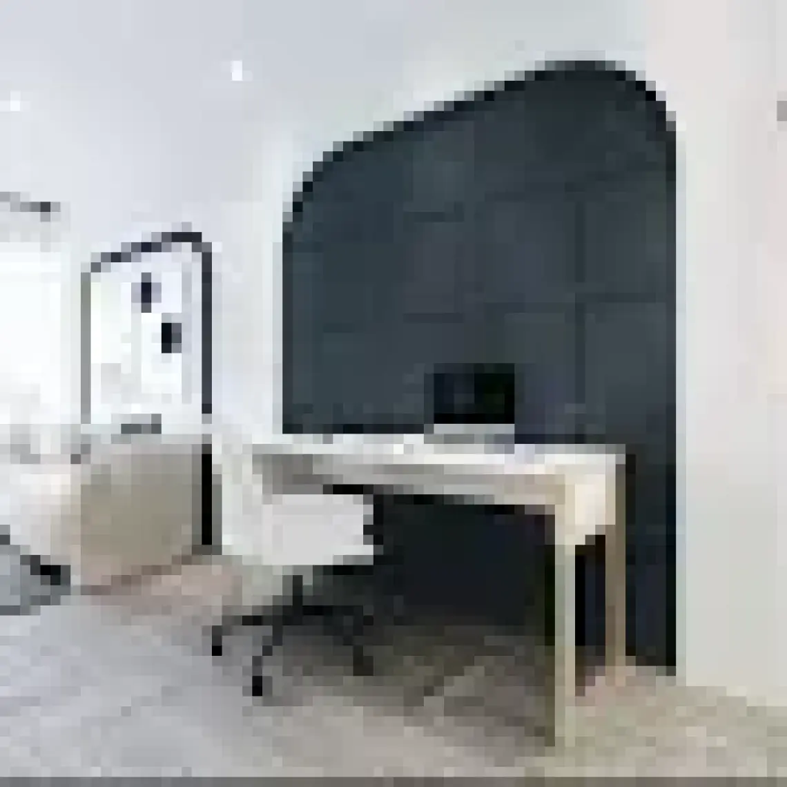 Lagomood Zenith Çalışma Masası 150cm Beyaz Meşe