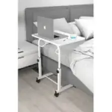 Depolife Eğim Yükseklik Ayarlı Laptop Sehpası Kahvaltı Ders Çalışma Bilgisayar Ofis Yemek Masası Metal Ayak