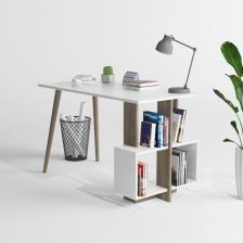 Lagomood Side Çalışma Masası Beyaz - Ceviz