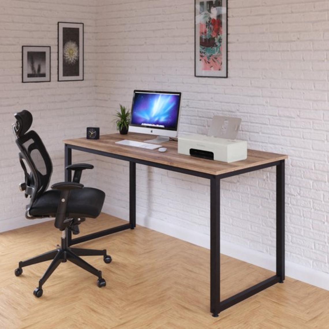 Ceramical MS1 Metal Ayaklı Çalışma Masası - 140cm - Ceviz