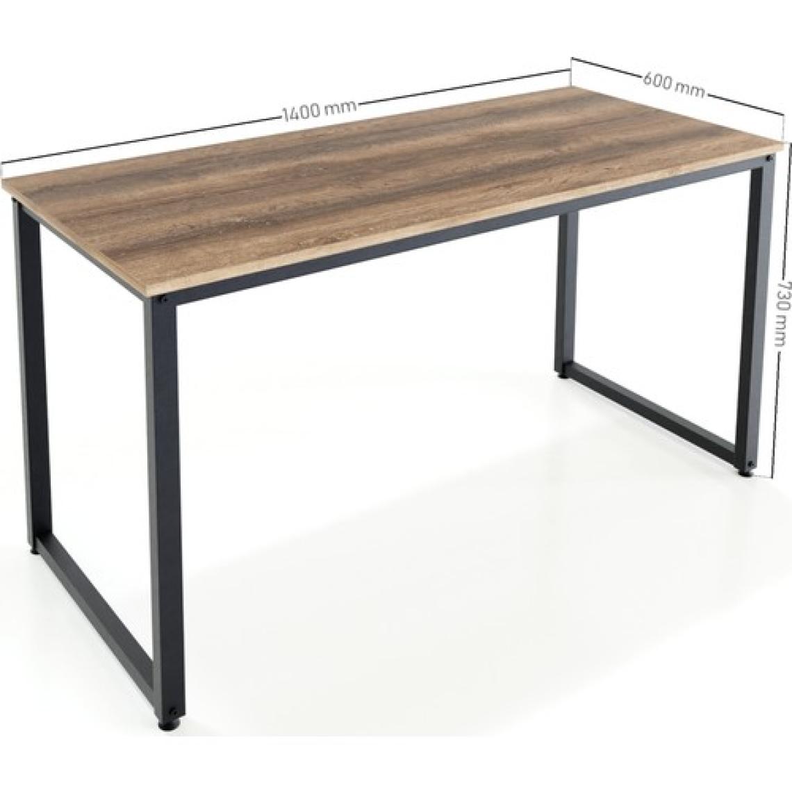 Ceramical MS1 Metal Ayaklı Çalışma Masası - 140cm - Ceviz