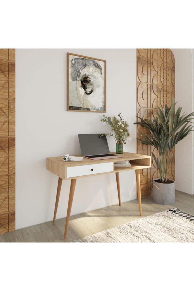 Bimossa S5120 Janus Çalışma Masası Çekmeceli Sepet-Beyaz