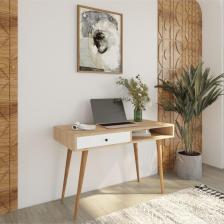 Bimossa S5120 Janus Çalışma Masası Çekmeceli Sepet-Beyaz