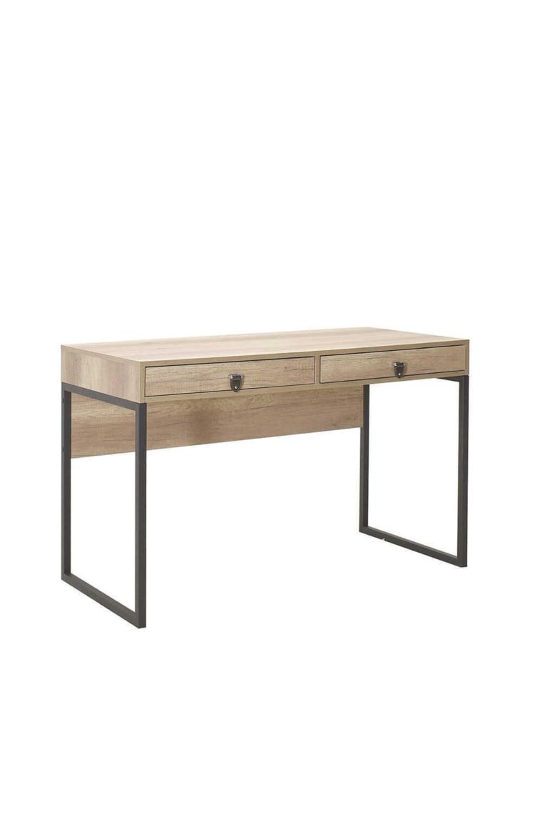 adore mobilya Profile Çekmeceli Çalışma Masası-Açık Ceviz (Tori) 120X79X60 cm (Gxyxd)