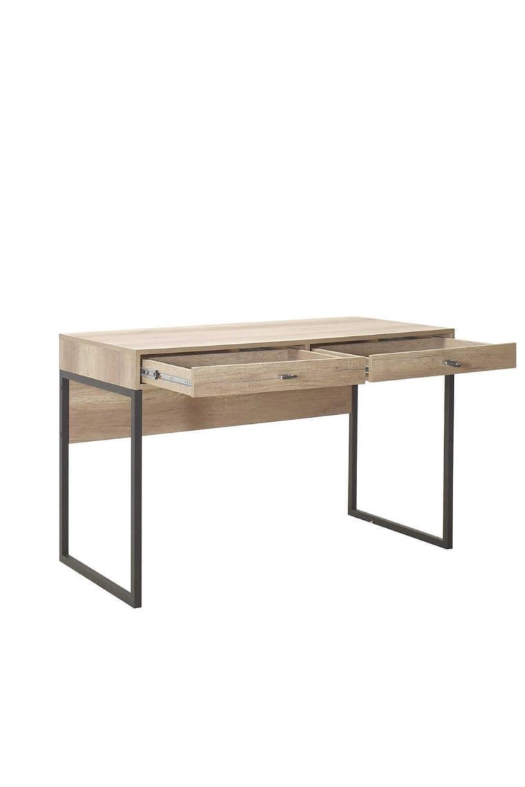 adore mobilya Profile Çekmeceli Çalışma Masası-Açık Ceviz (Tori) 120X79X60 cm (Gxyxd)