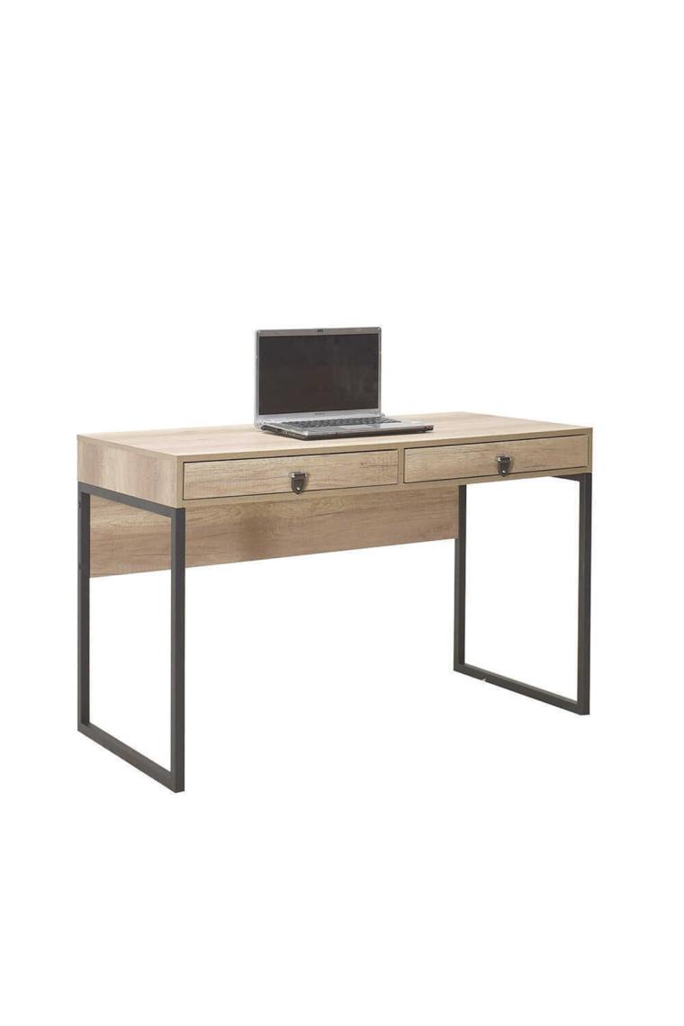 adore mobilya Profile Çekmeceli Çalışma Masası-Açık Ceviz (Tori) 120X79X60 cm (Gxyxd)