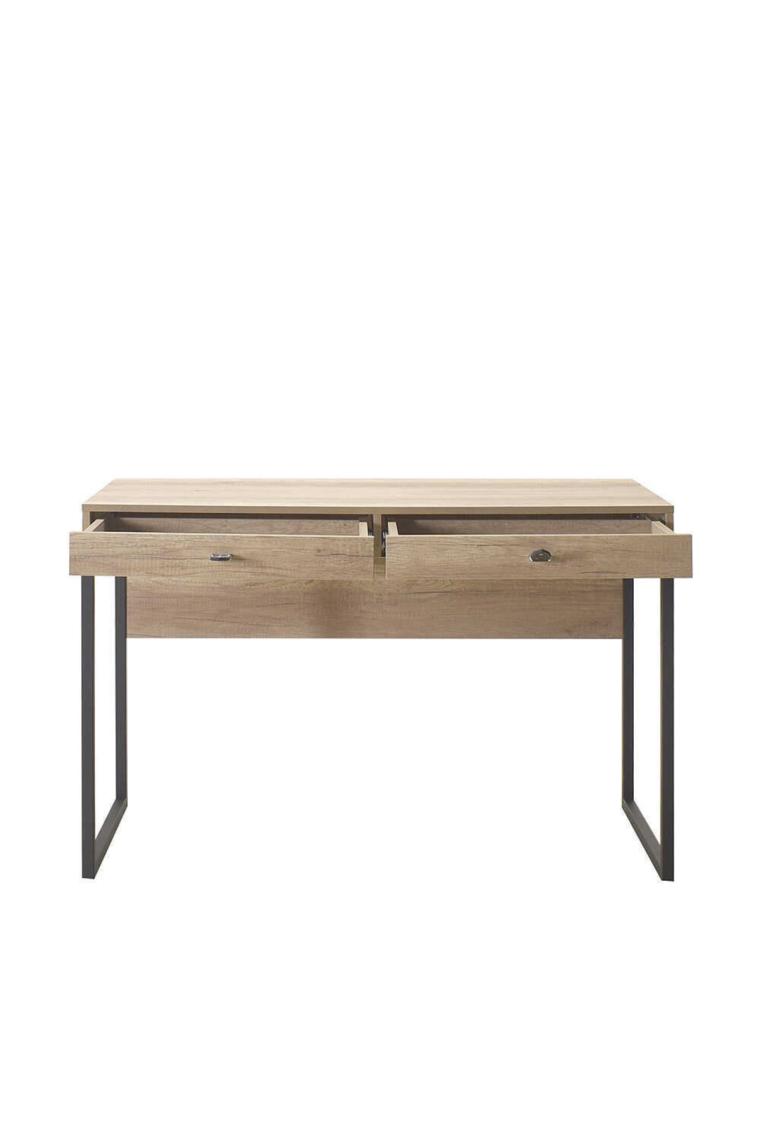 adore mobilya Profile Çekmeceli Çalışma Masası-Açık Ceviz (Tori) 120X79X60 cm (Gxyxd)