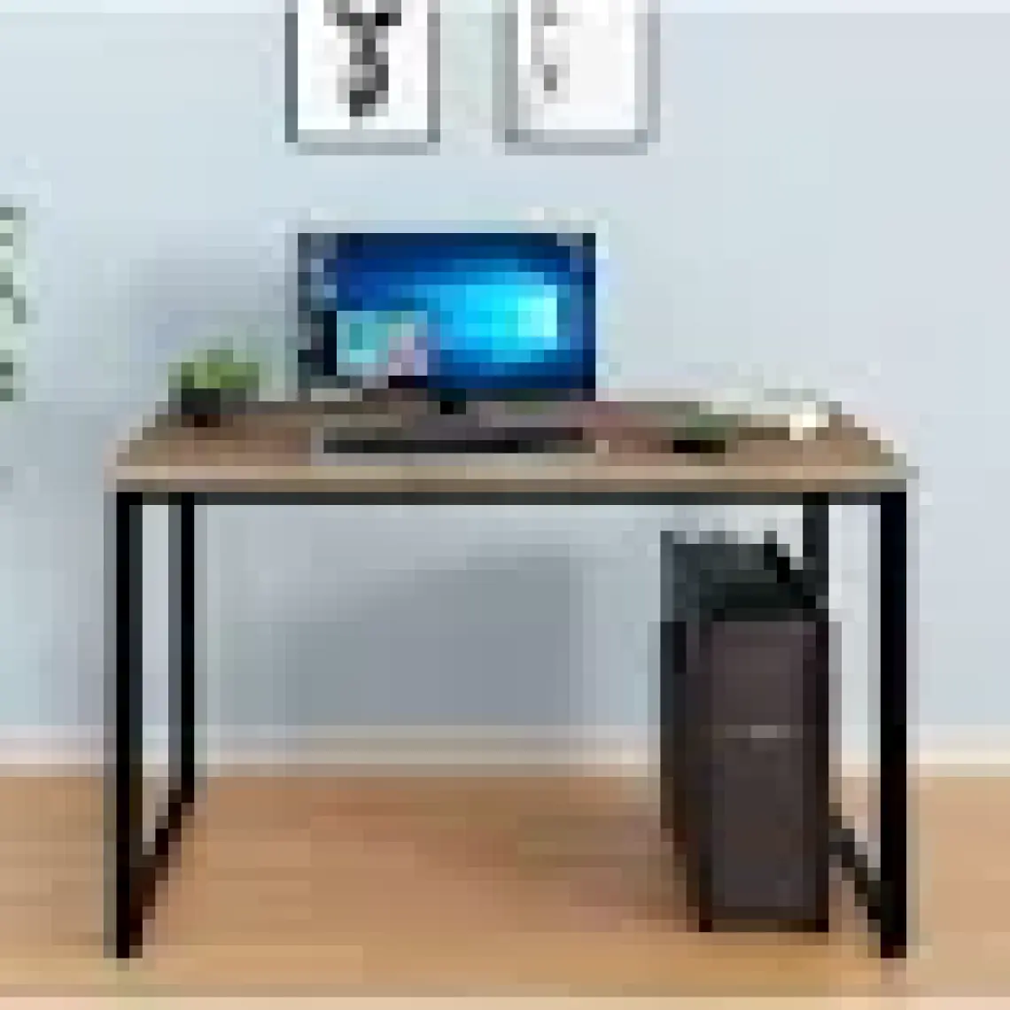 Ceramical MS1 Metal Ayaklı Çalışma Masası - 120cm - Ceviz