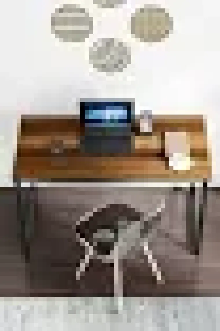 Ceramical MS1 Metal Ayaklı Çalışma Masası - 120cm - Ceviz