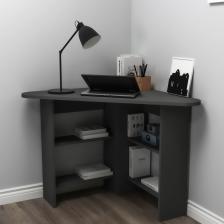 Corner Köşe Çalışma Masası Bilgisayar Masası Yer Kaplamaz Ofis Masası, Antrasit - Corner