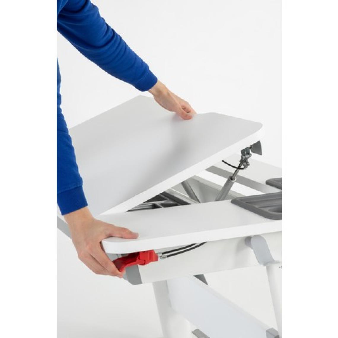 Creo Mobili Ergonomik Öğrenci Masası Çok Fonksiyonlu Çalışma Masası - 120x75 Cm, Beyaz/Fuşya - Sirius Standart
