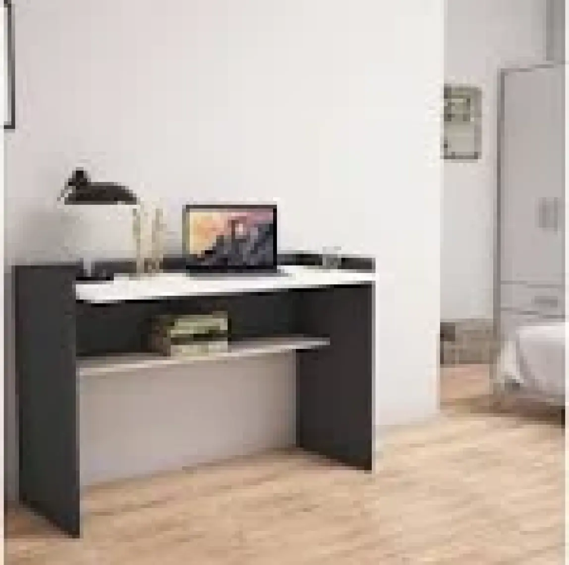 Bimossa Nazende Çalışma Masası  Antrasit Beyaz