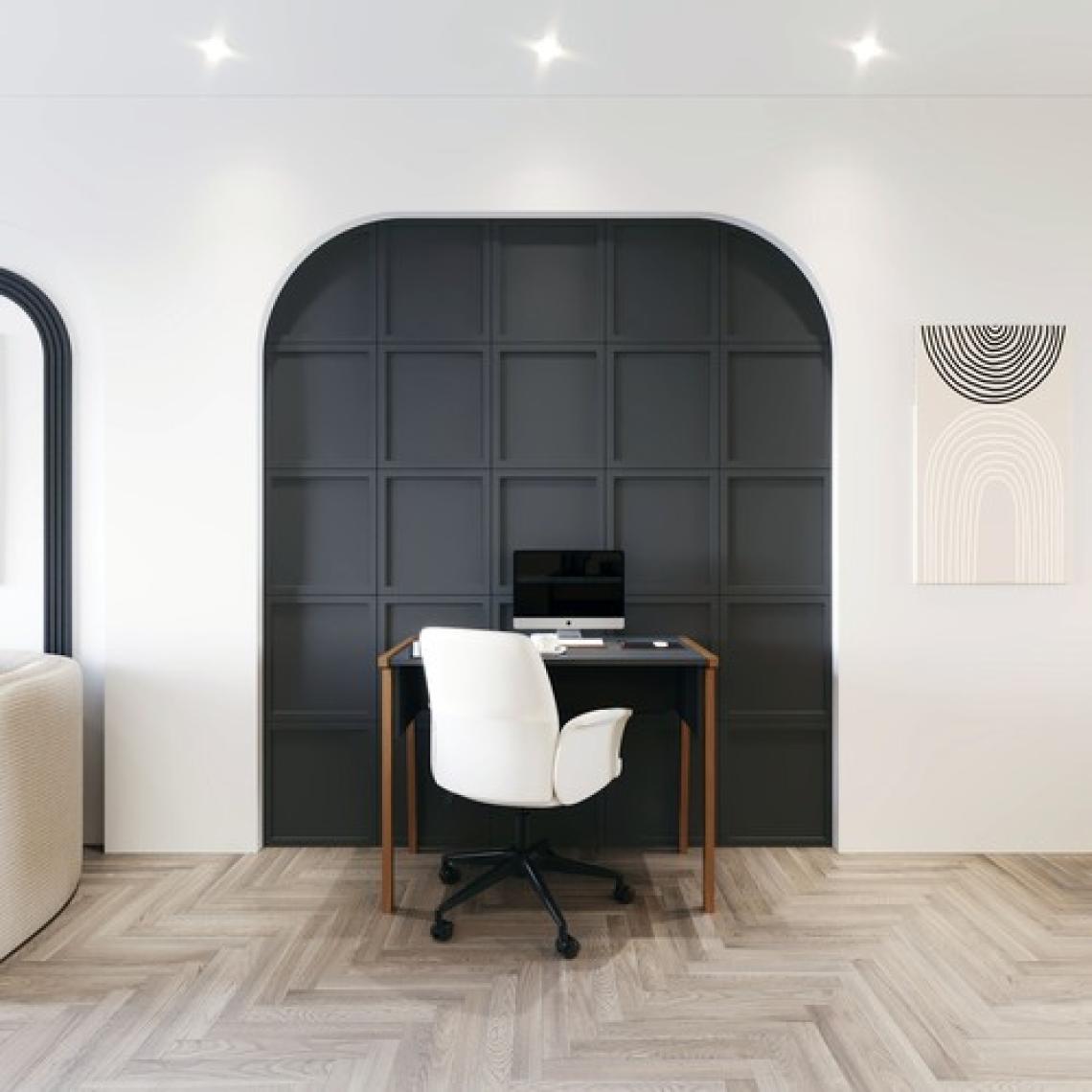 Lagomood Zenith Çalışma Masası 90CM Antrasit Ceviz