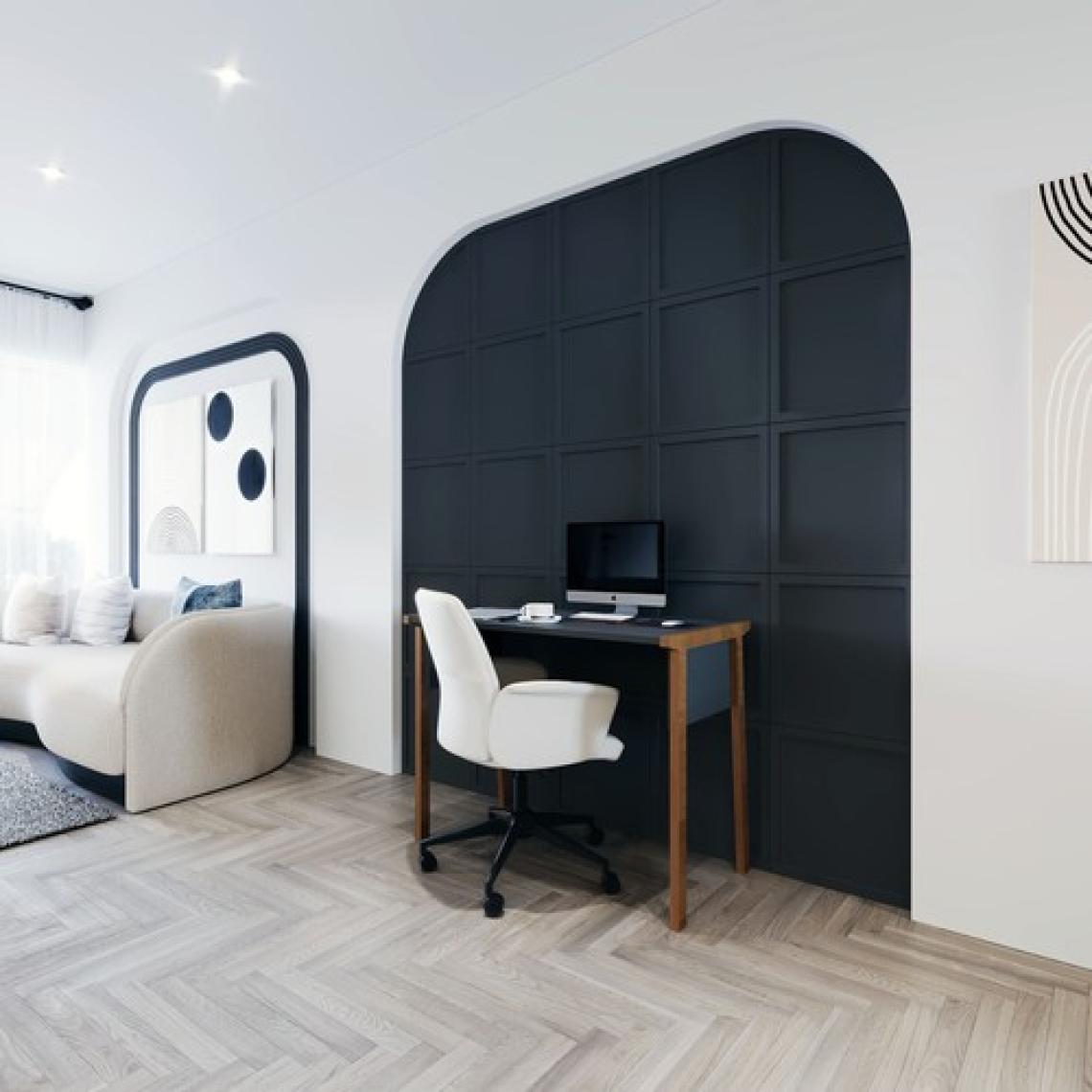 Lagomood Zenith Çalışma Masası 90CM Antrasit Ceviz
