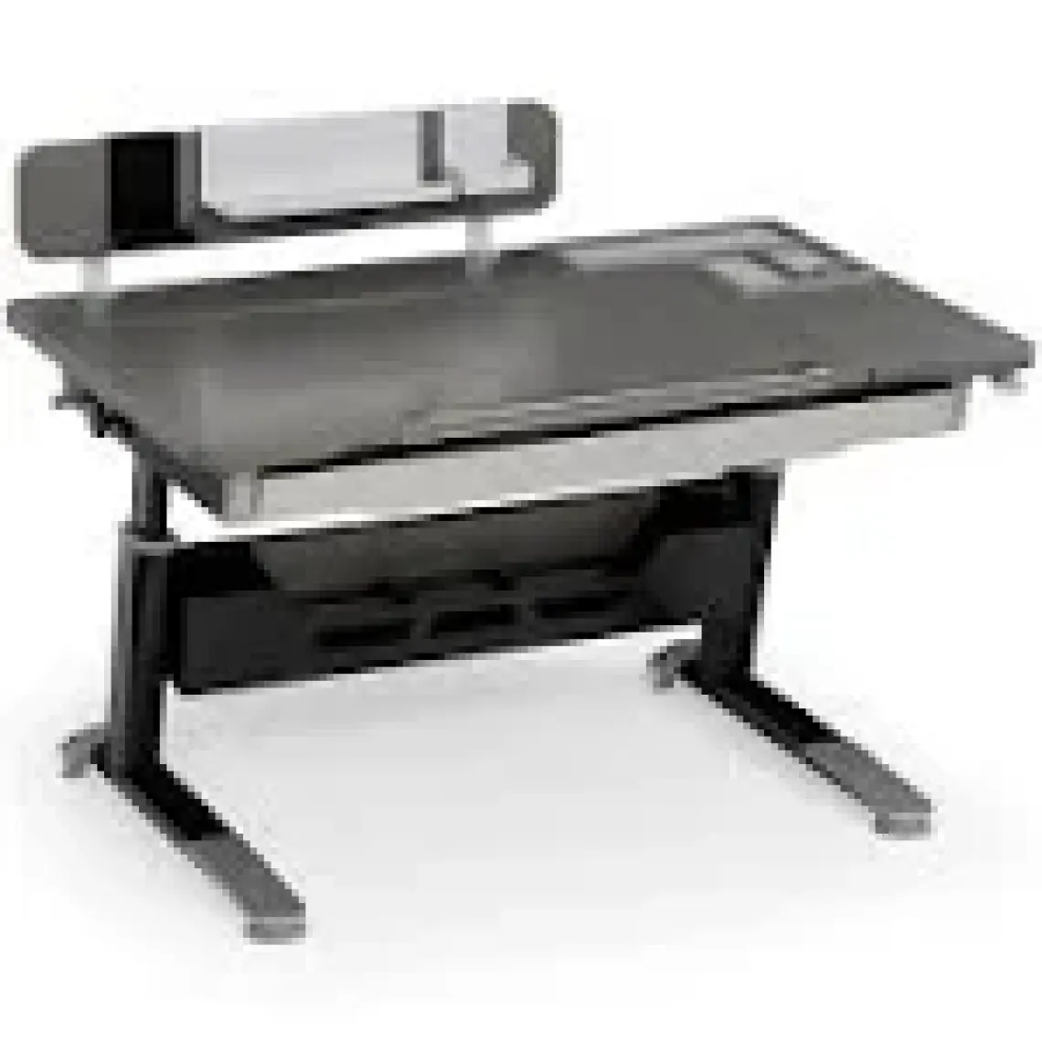 Creo Mobili Dinamik Çalışma Masası Yükseklik Ayarlı ve Eğimli Masa - 120x75 Cm, Antrasit/Gri - Sirius Standart