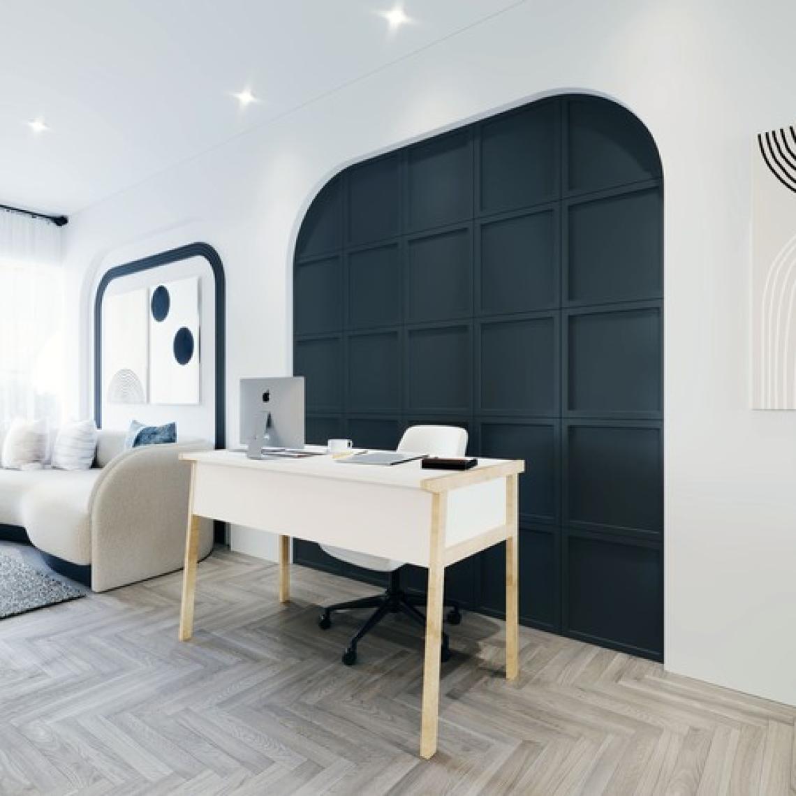 Lagomood Zenith Çalışma Masası 120cm Beyaz Meşe