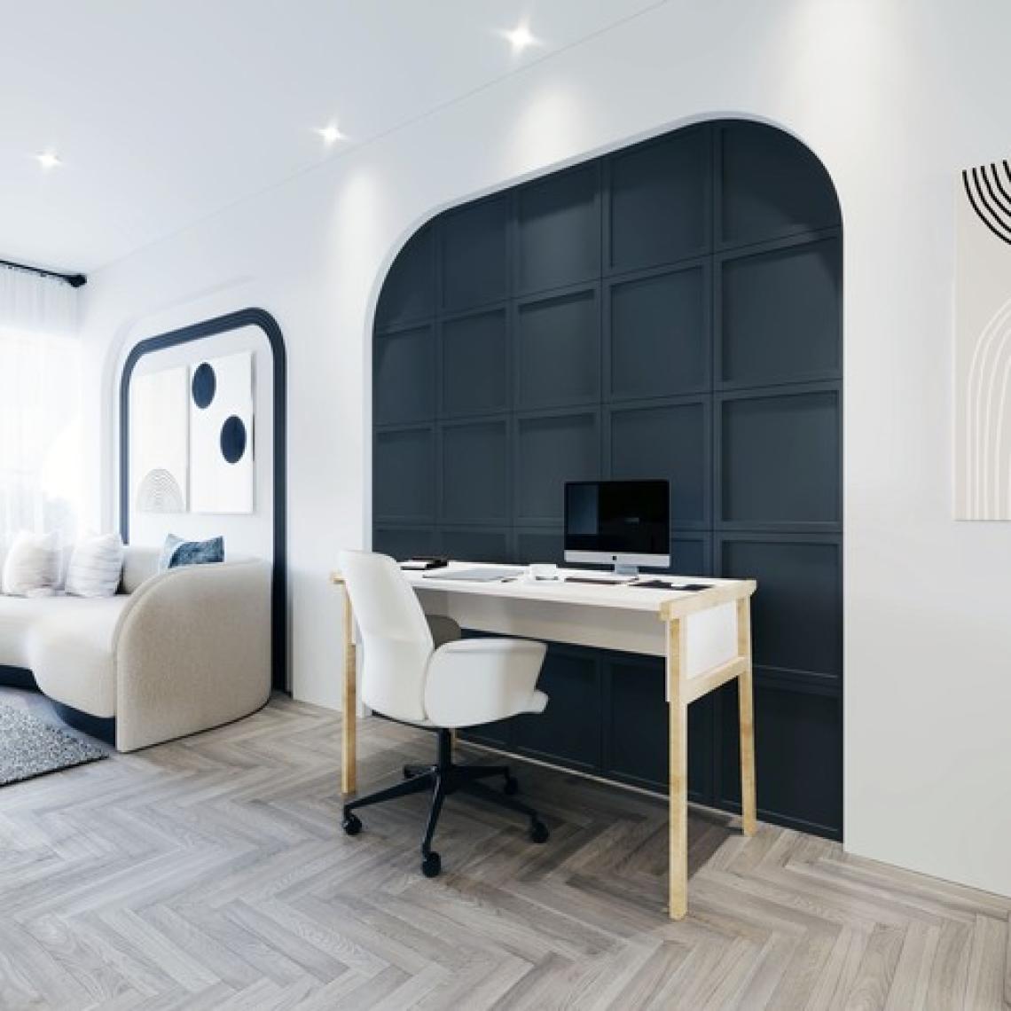 Lagomood Zenith Çalışma Masası 120cm Beyaz Meşe